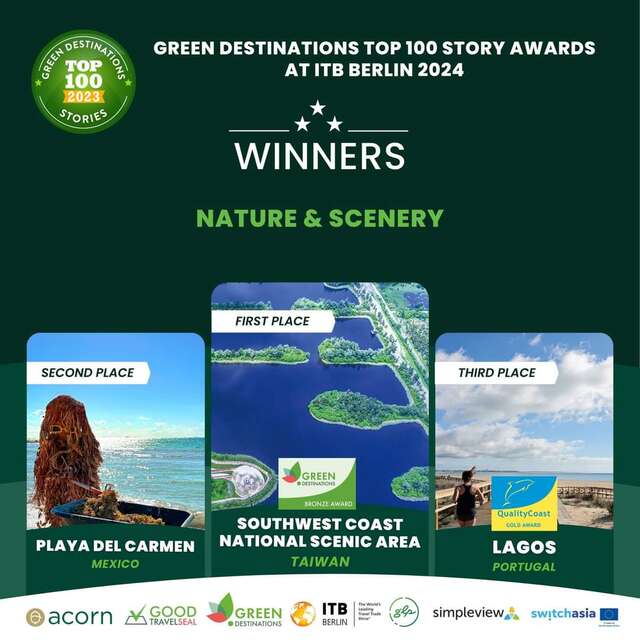 雲林口湖「還地與水、與水共舞」入圍ITB柏林國際旅展「綠色目的地故事獎」，並獲得【自然與景觀】類別第一名的殊榮！