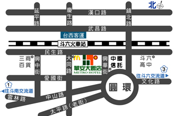 華安大飯店地理位置地圖